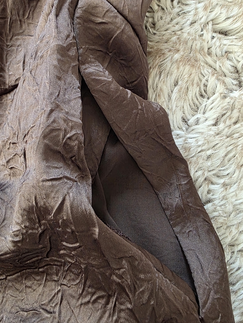 Free People Maybe Forever Maxi Dress Deep Fudge Brown Women's Size 14 - Picture 9 of 13